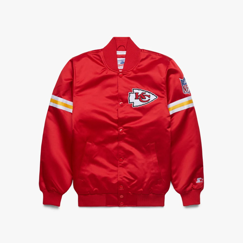 Starter Kansas City Chiefs Heavyweight Satin Jacket WorthVee