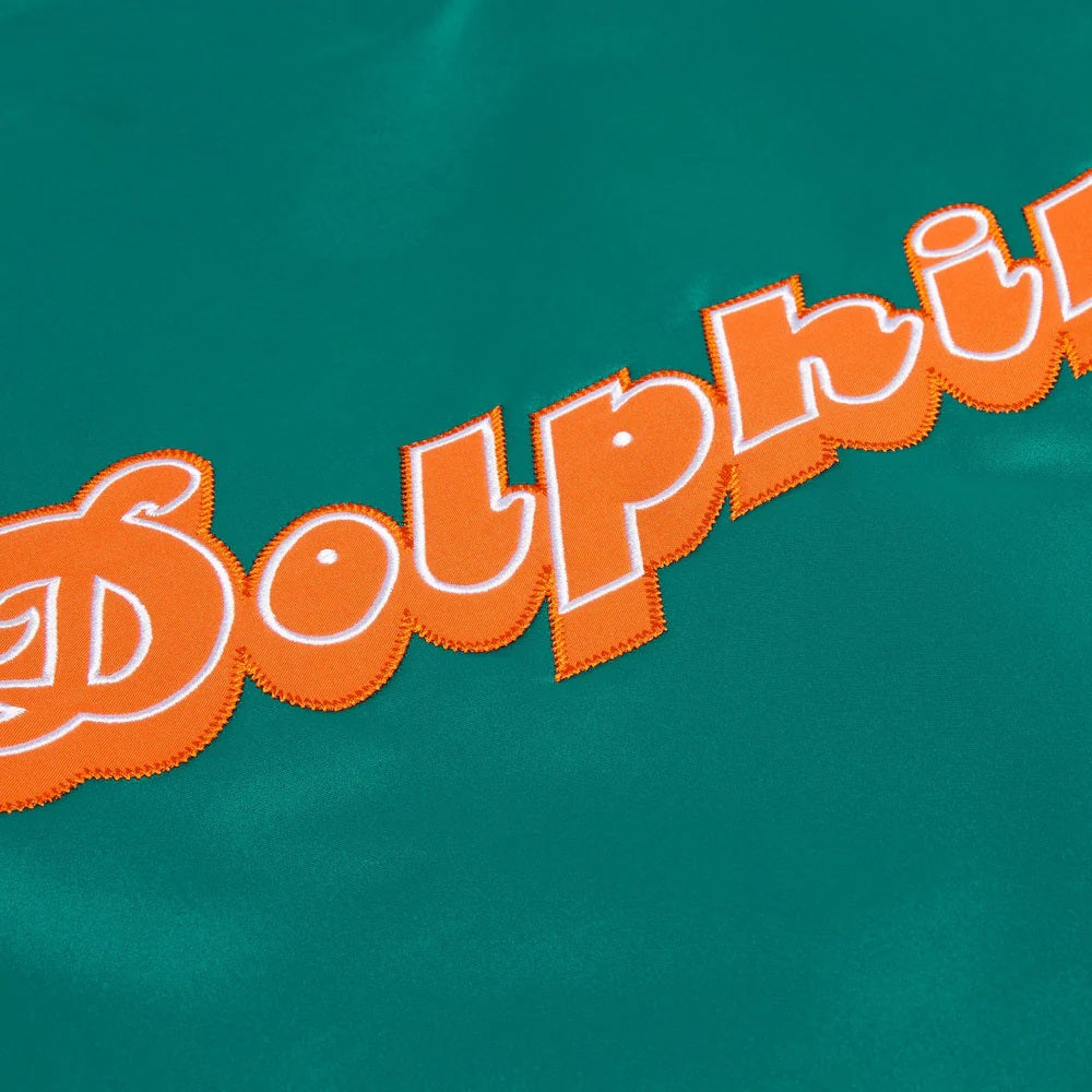 Starter Miami Dolphins Heavyweight Satin Jacket Rackup