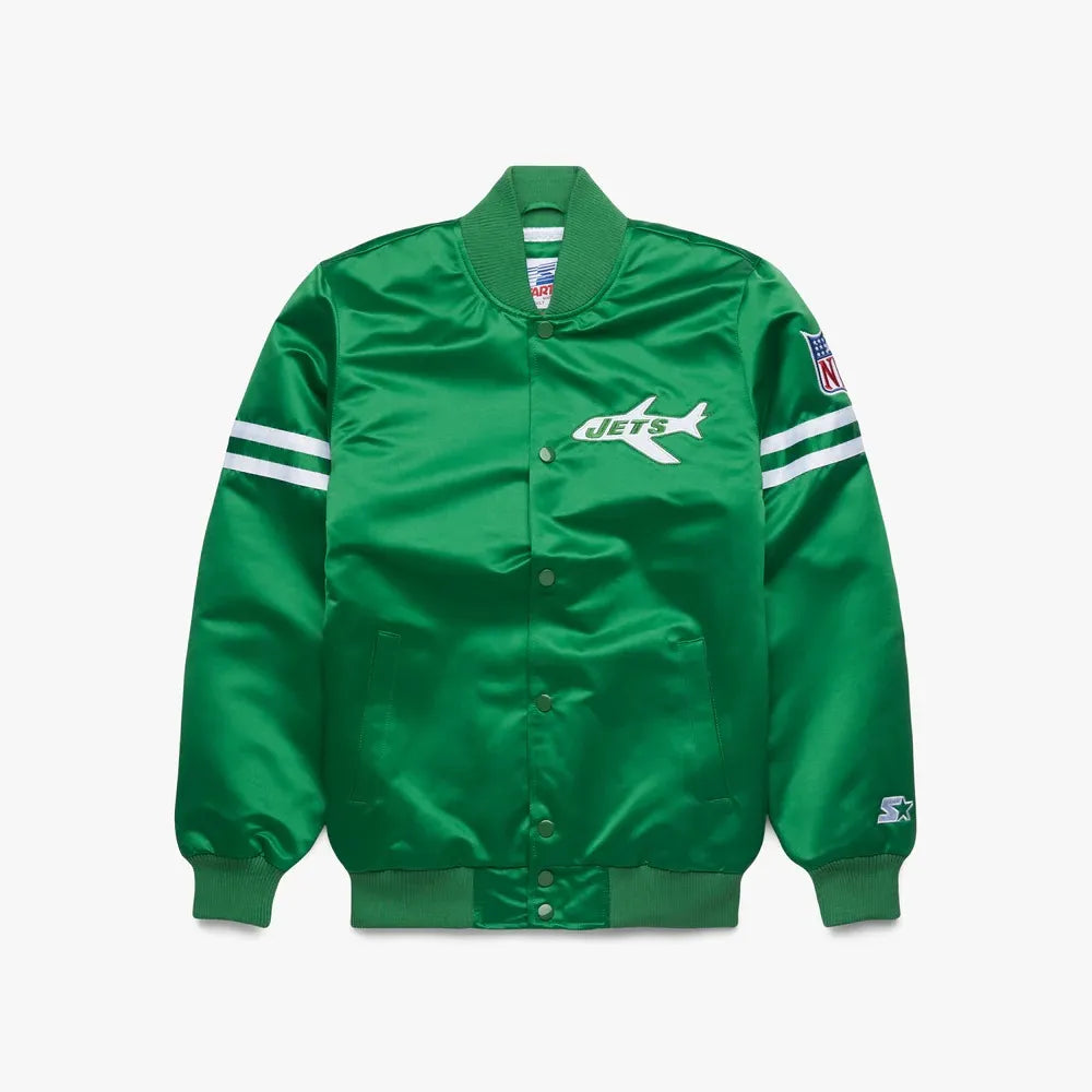 Starter New York Jets Heavyweight Satin Jacket
