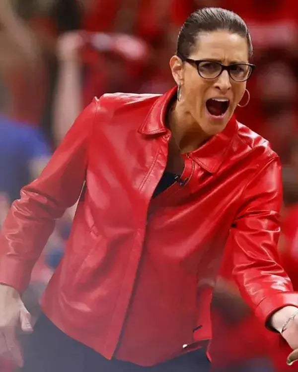 Stephanie White WNBA Playoffs Semi-Final 2025 Leather Jacket WorthVee
