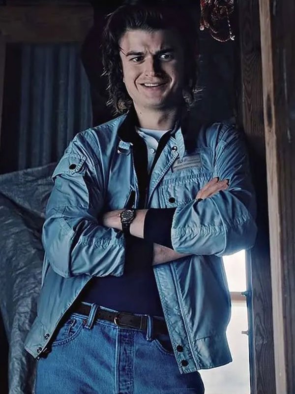 Steve Harrington Stranger Things Blue Jacket Clanton Jacket