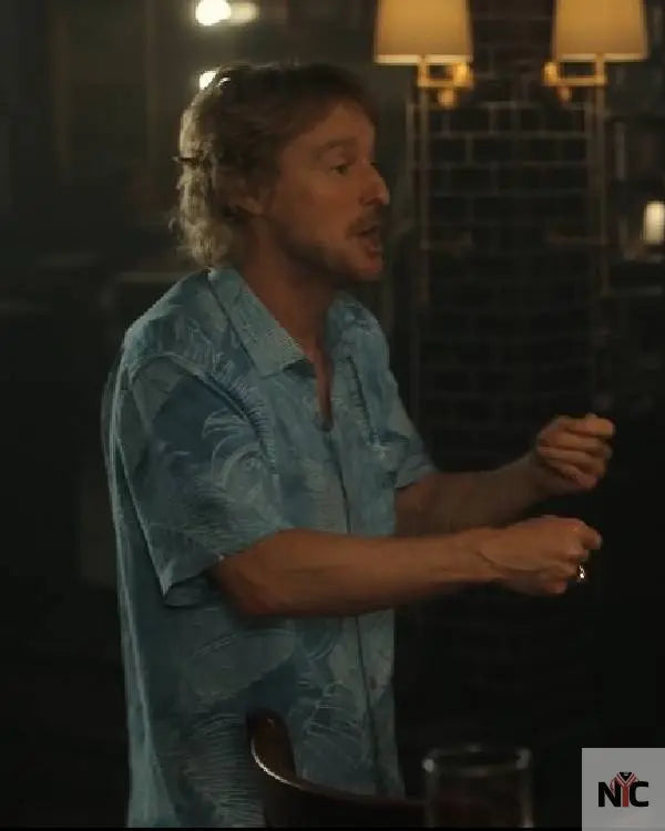 Stick Owen Wilson Blue Hawaiian Shirt Clanton Jacket