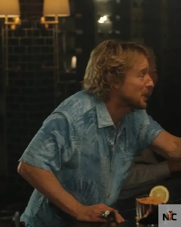 Stick Owen Wilson Blue Hawaiian Shirt Clanton Jacket