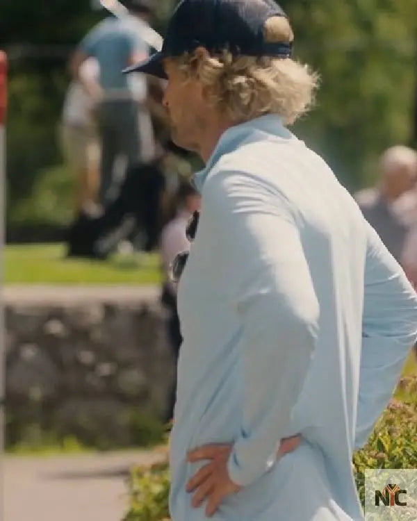 Stick Owen Wilson Long Sleeve Polo Shirt Clanton Jacket