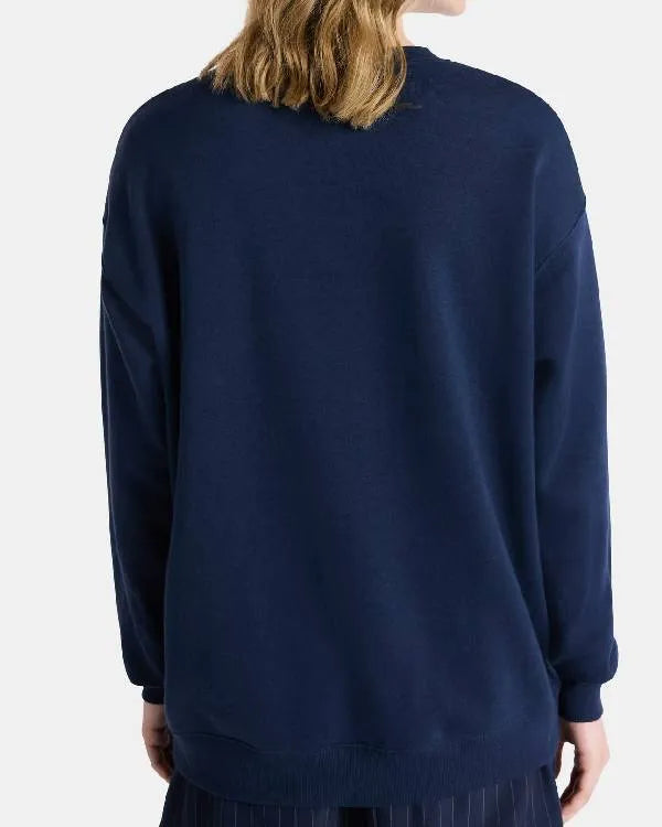 Stranger Things S05 Maya Hawke Navy Graphic Sweater