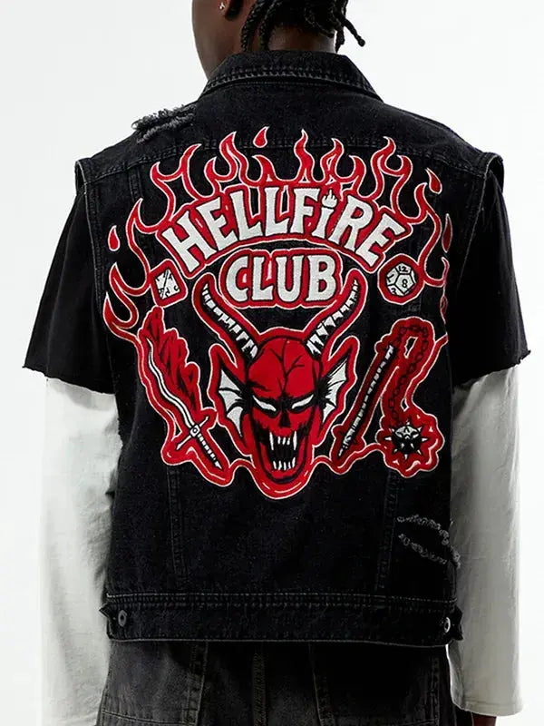 Stranger Things Dungeon Master Denim Vest WorthVee