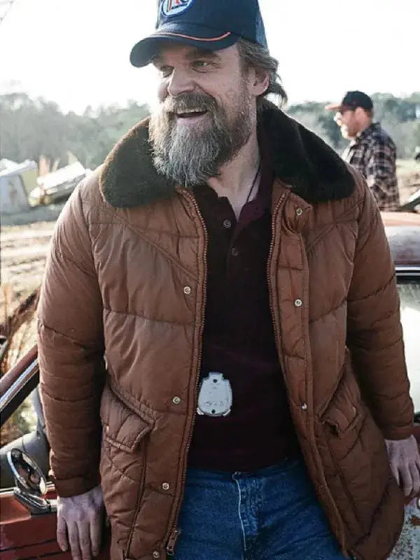Stranger Things S05 David Harbour Puffer Jacket WorthVee