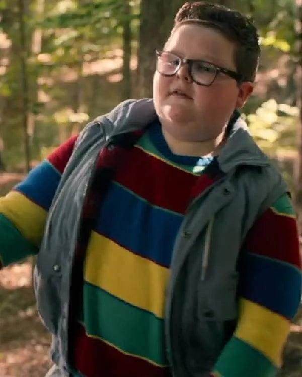 Stranger Things S05 Derek Turnbow Striped Sweater