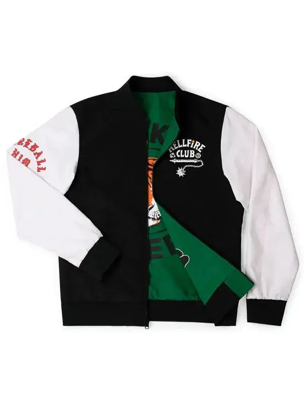 Stranger Things S05 Hawkins Tigers Reversible Bomber Jacket WorthVee