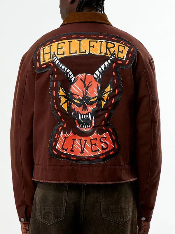 Stranger Things S05 Hellfire Lives Garage Jacket WorthVee