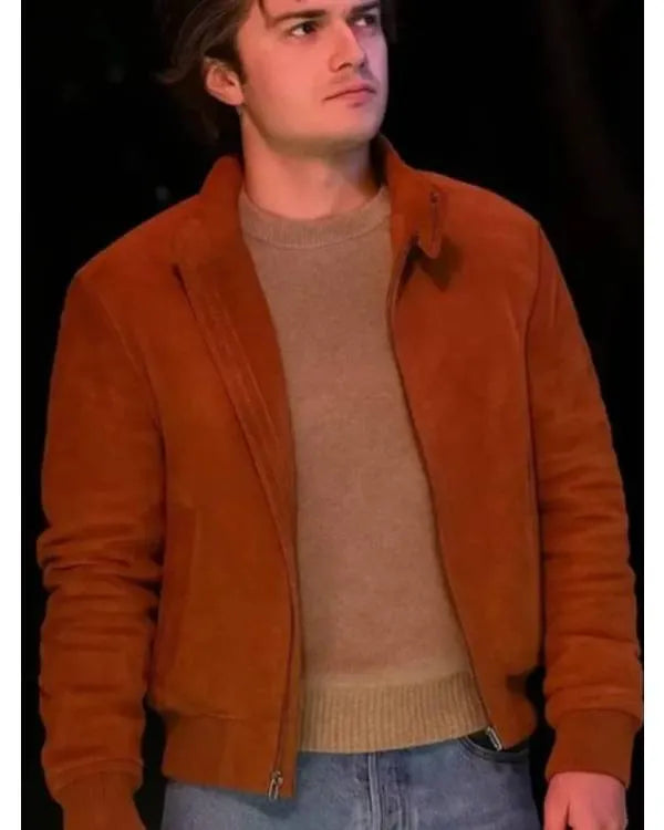 Stranger Things S05 Joe Keery Brown Suede Jacket