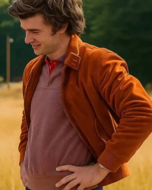 Stranger Things S05 Joe Keery Brown Suede Jacket