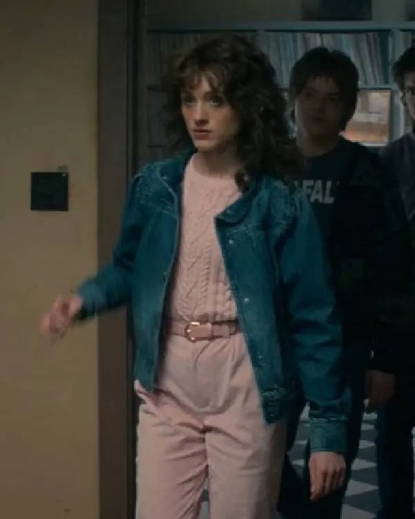 Stranger Things S05 Natalia Dyer Blue Denim Jacket
