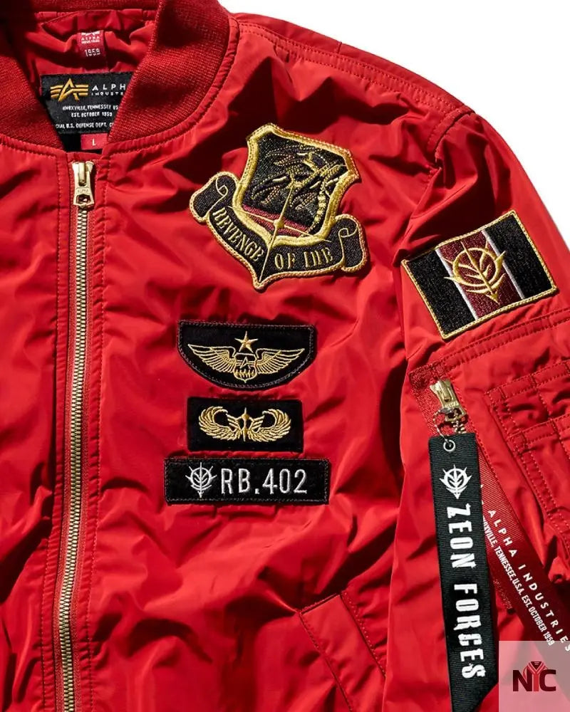 Strict-G Alpha Industries Red Ma-1 Jacket Clanton Jacket