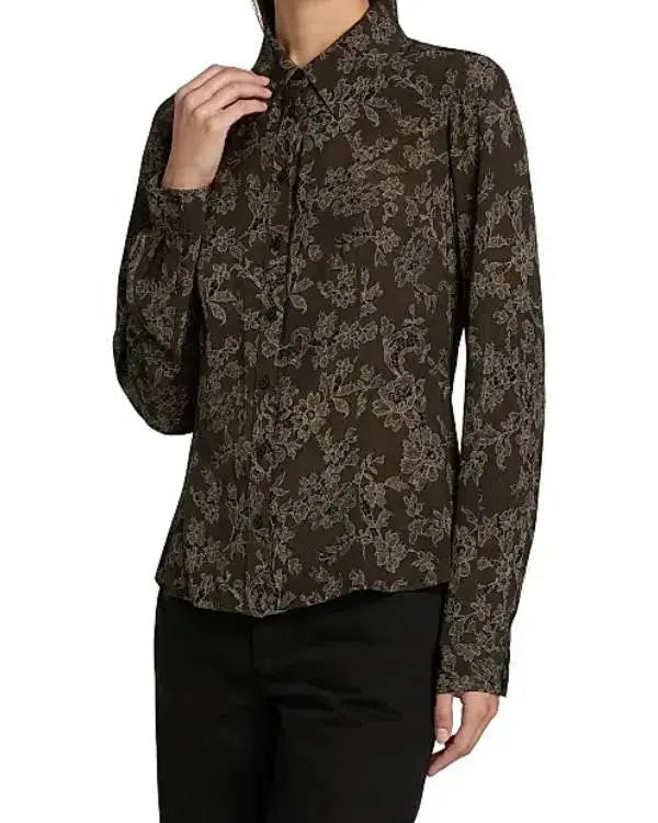Stumble S01 Courteney Potter Brown Floral Top WorthVee