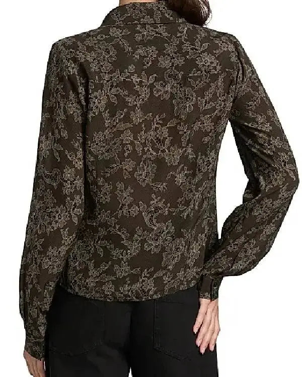 Stumble S01 Courteney Potter Brown Floral Top WorthVee