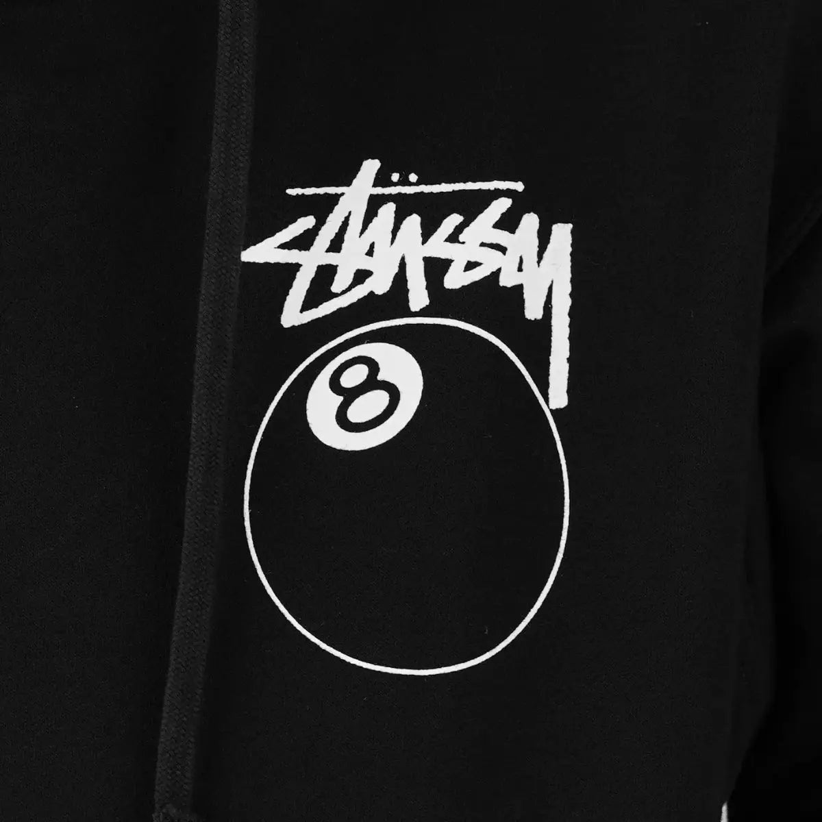 Stussy 8 Ball Unisex Black Hoodie Clanton Jacket
