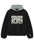 Stylish Black Essentials Spurs Pullover Hoodie WorthVee