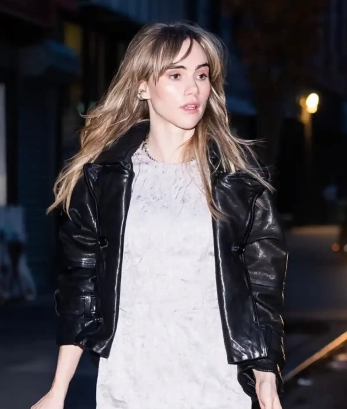 Suki Waterhouse NYC Black Jacket