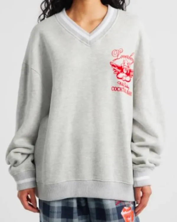 Summer House Ciara Miller V-Neck Sweatshirt
