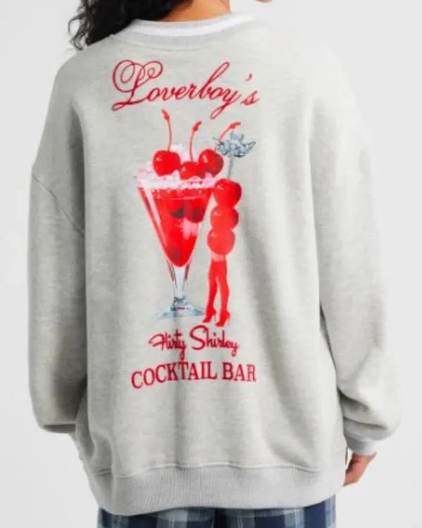 Summer House Ciara Miller V-Neck Sweatshirt