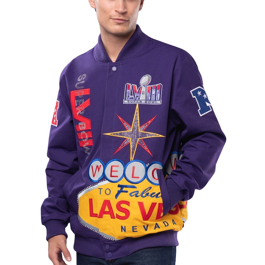 Super Bowl LVIII G-III Dynasty Las Vegas Racing Jacket Clanton Jacket