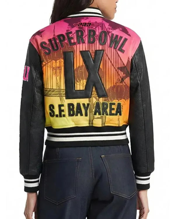 Super Bowl LX 2026 Women’s Varsity Jacket