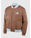 Super Bowl LX Legacy Brown Bomber Jacket