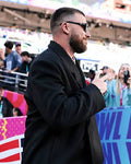 Super Bowl Seattle Seahawks Travis Kelce Black Coat