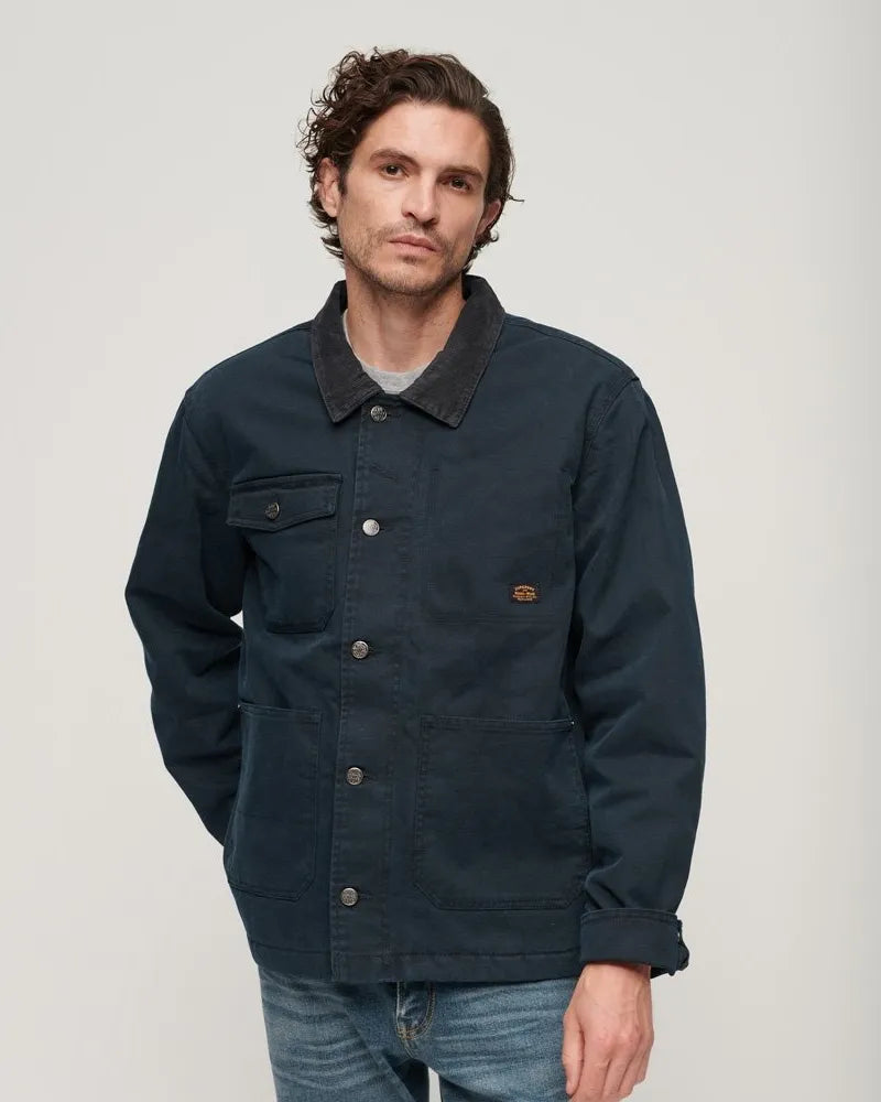 Superdry Mens Workwear Ranch Black Jacket