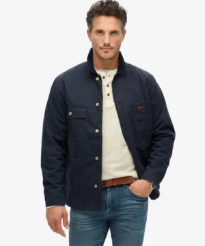 Superdry Mens Workwear Ranch Black Jacket
