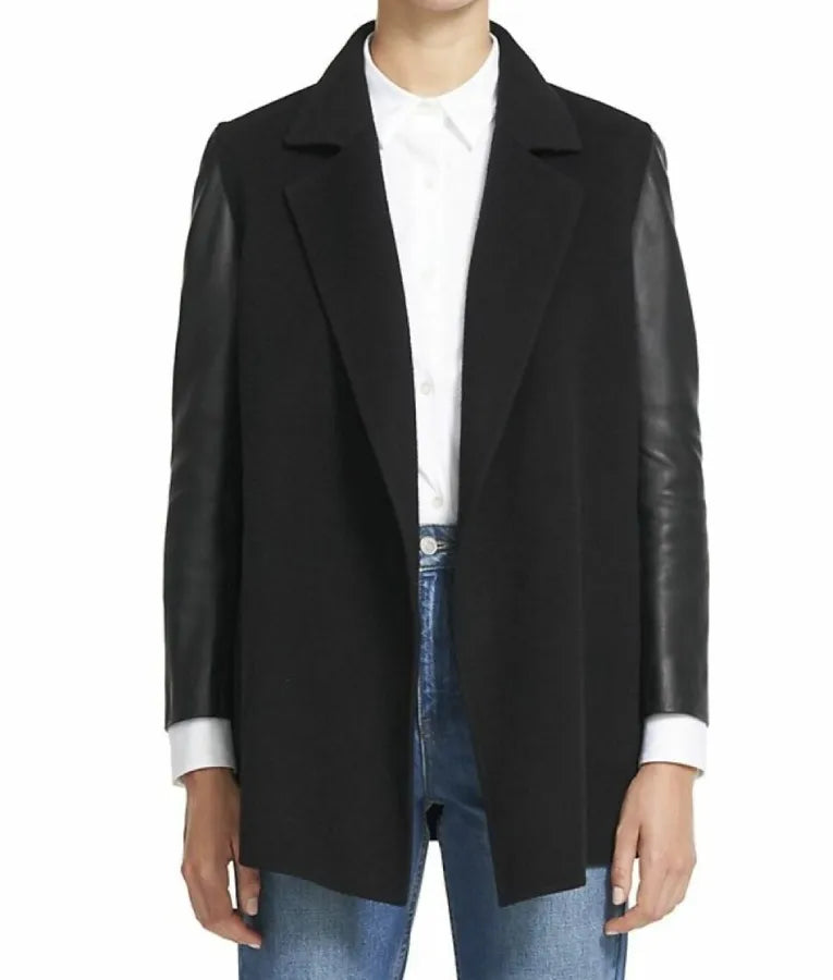 Superman & Lois S04 Lois Black leather Coat