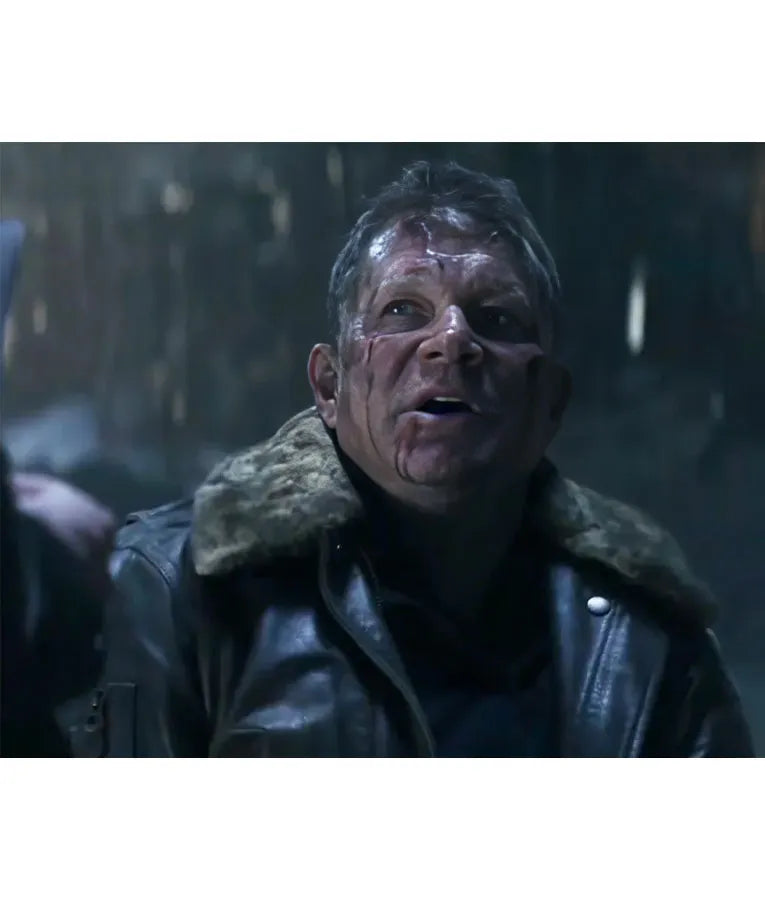 Superman & Lois S04 Sam Lane Leather Shearling Jacket