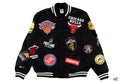 Supreme X Nike NBA Teams Logo Varsity Jacket Clanton Jacket