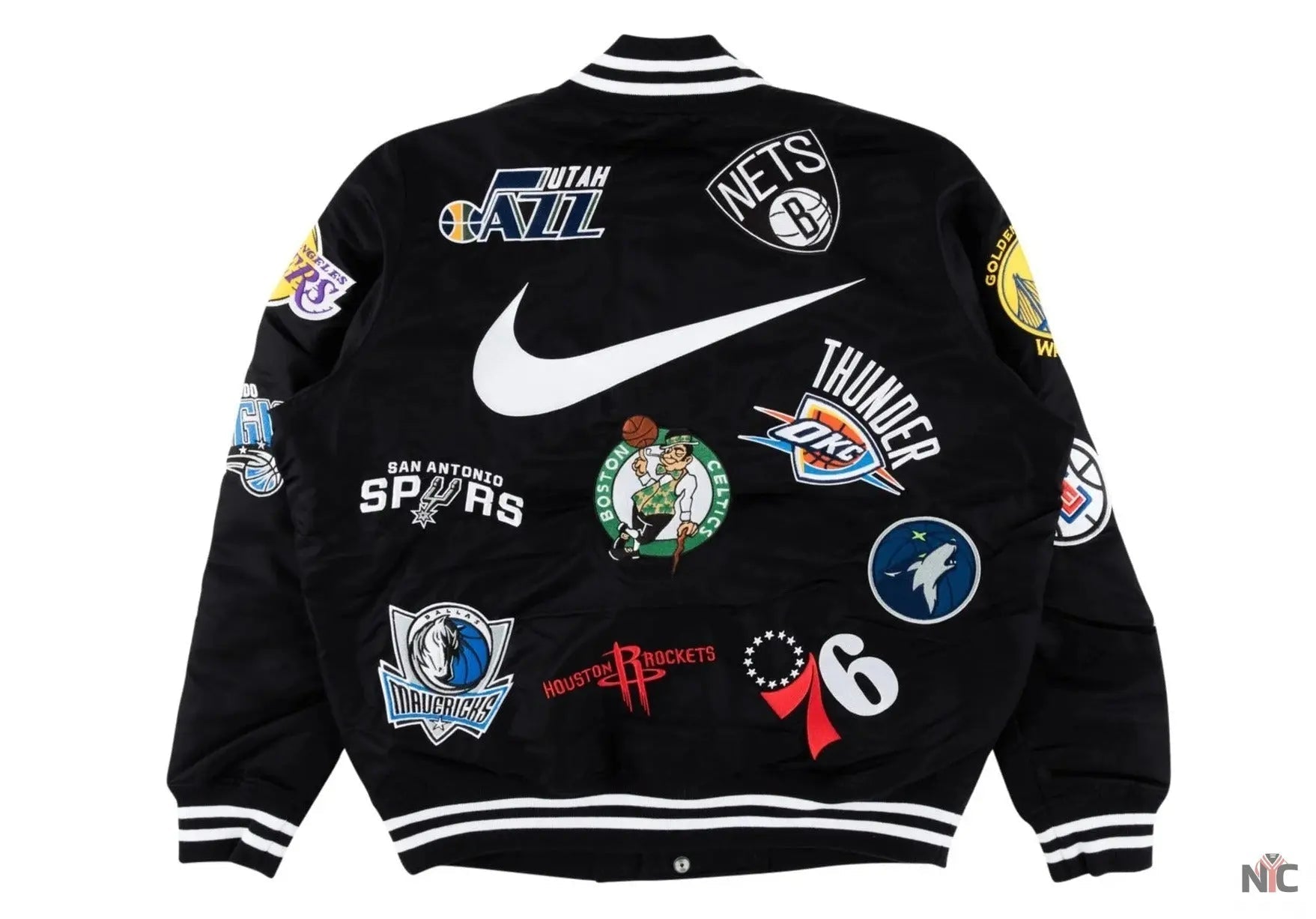 Supreme X Nike NBA Teams Logo Varsity Jacket Clanton Jacket