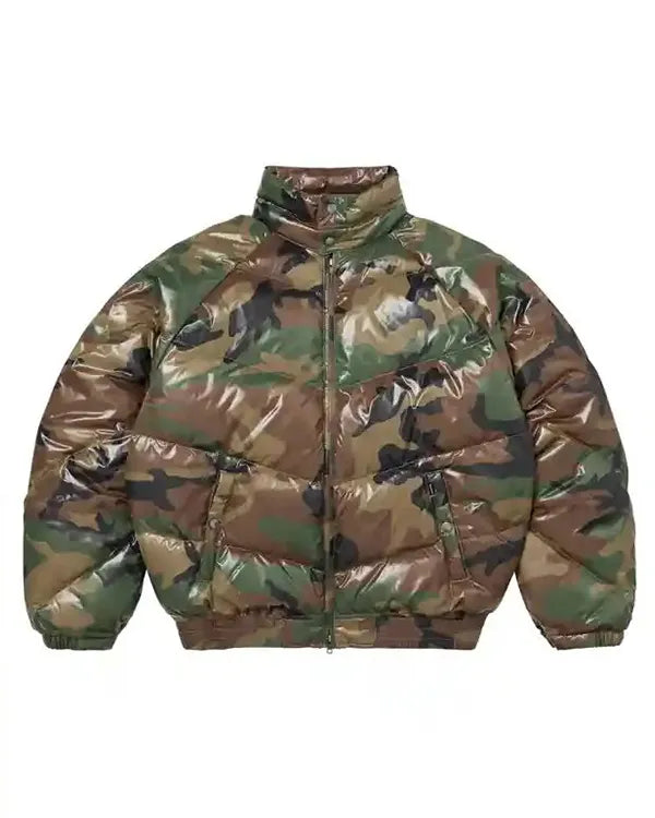 Supreme Schott Shiny Puffer Jacket