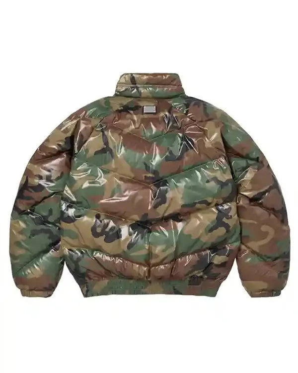 Supreme Schott Shiny Puffer Jacket