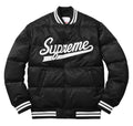 Supreme Black Puffy Varsity Jacket WorthVee