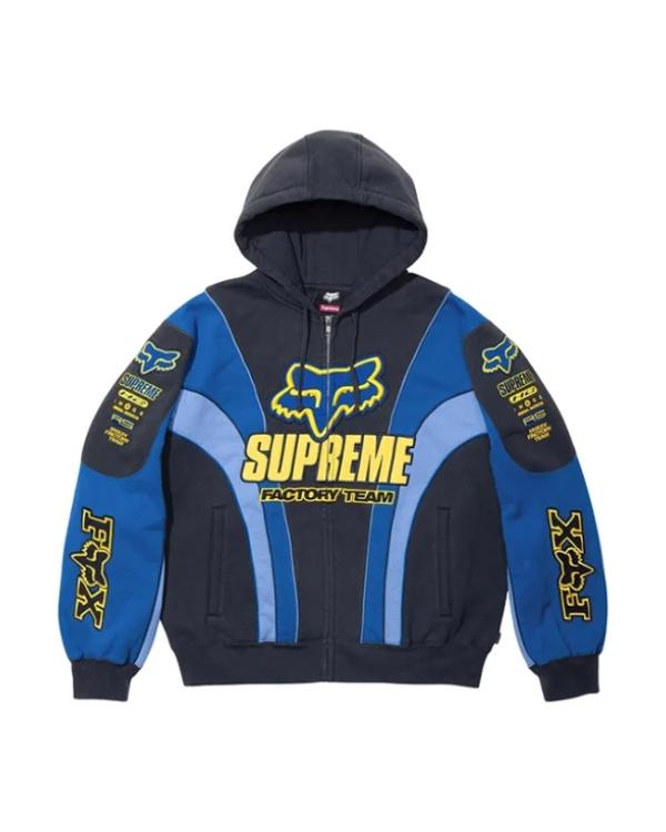 Supreme Fox Racing Hooded Sweatshirt WorthVee