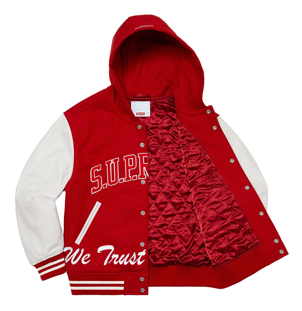 Supreme King Hooded Varsity Jacket WorthVee