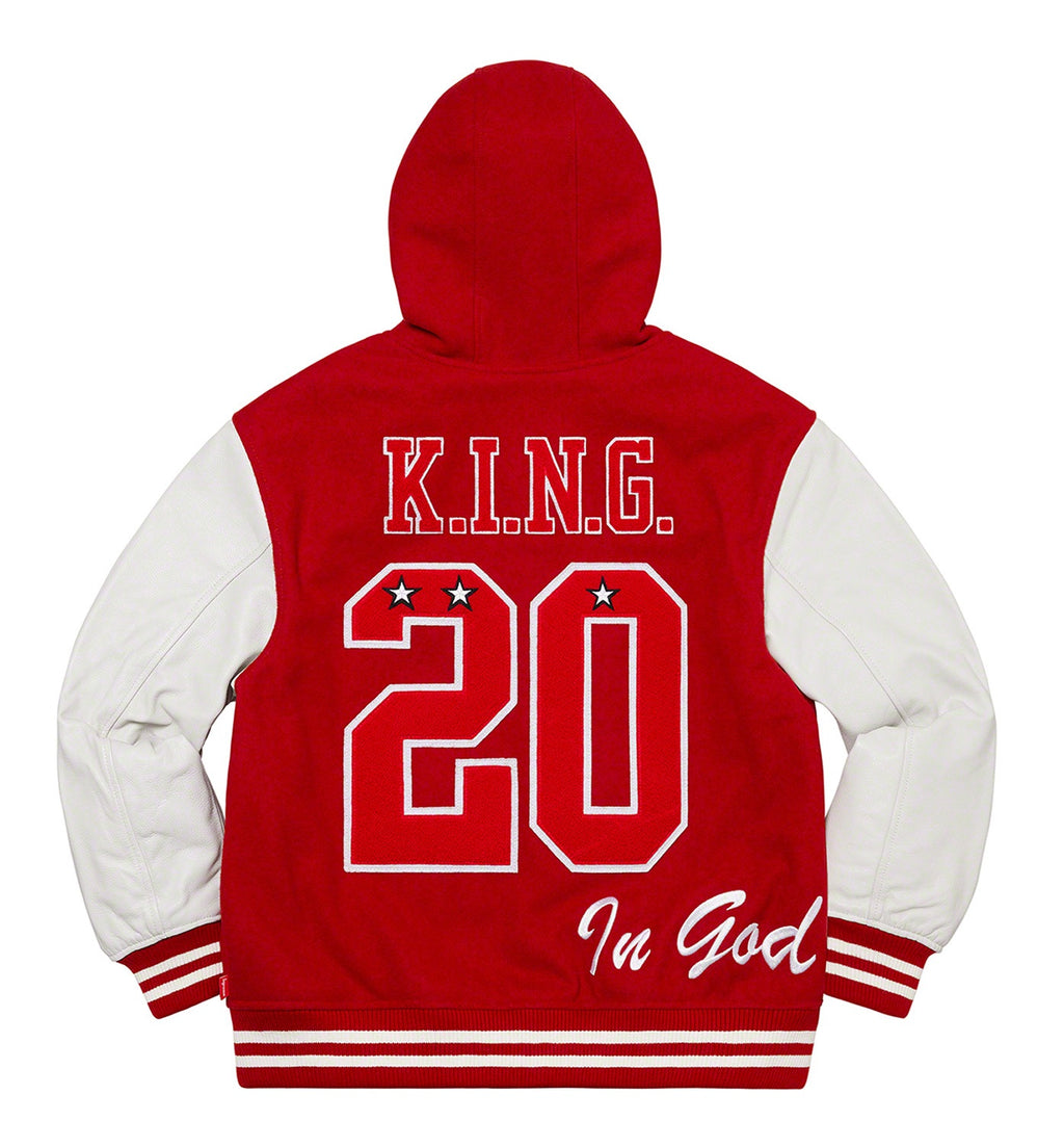 Supreme King Hooded Varsity Jacket WorthVee
