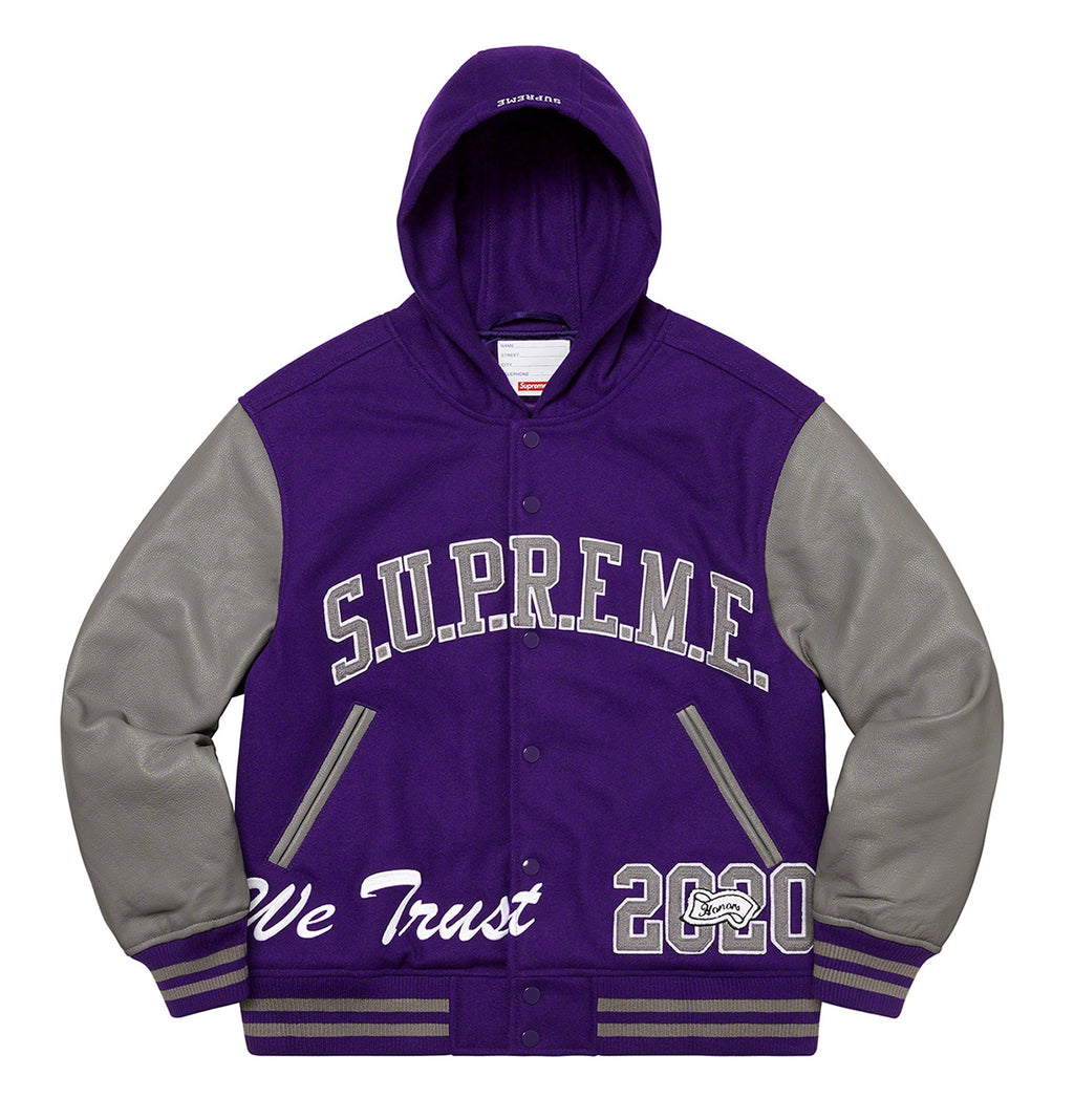 Supreme King Hooded Varsity Jacket WorthVee