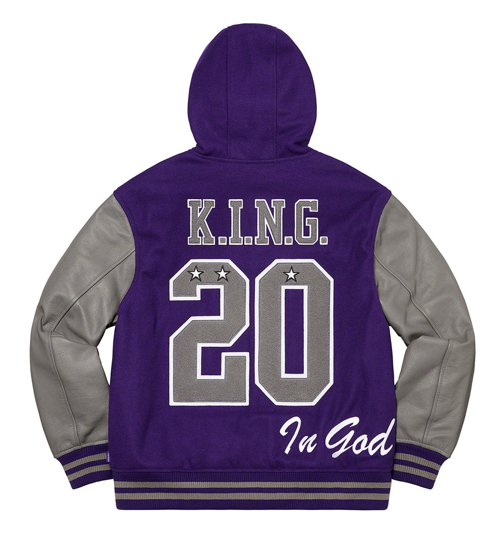 Supreme King Hooded Varsity Jacket WorthVee