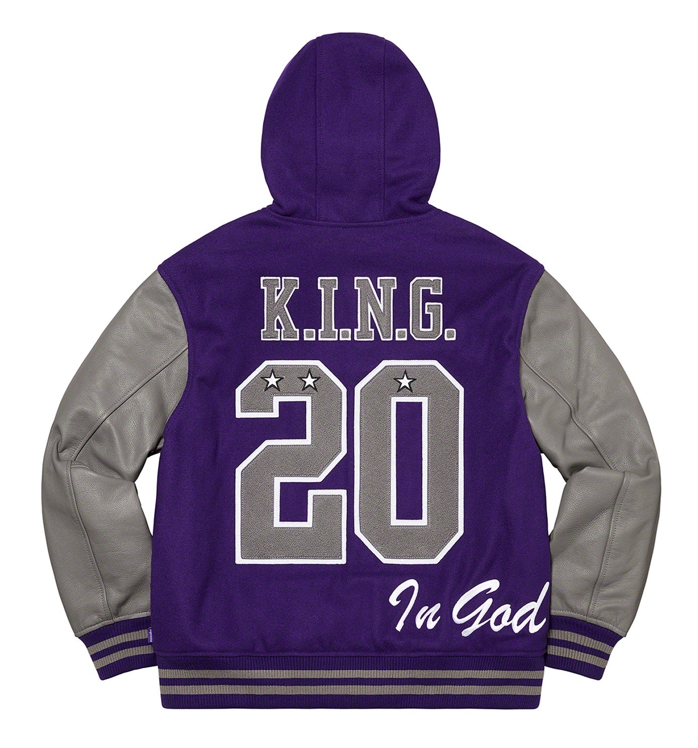 Supreme King Hooded Varsity Jacket WorthVee