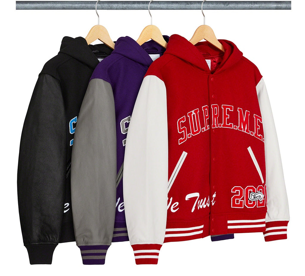 Supreme King Hooded Varsity Jacket WorthVee