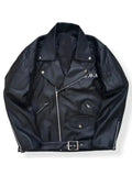 T.F.O.A 5Th Generation Black Biker Leather Jacket WorthVee