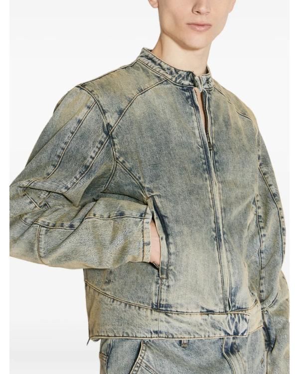 Hitmakers 2025 Bernard Harvey Wash Denim Moto Jacket Clanton Jacket