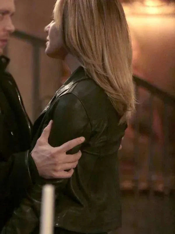 The Originals Camille O’Connell Black Leather Jacket Clanton Jacket