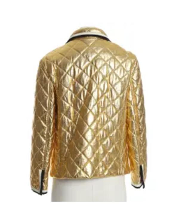 The Traitors US S04 Dorinda Medley Quilted Golden Jacket