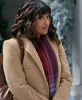 Tamera Mowry-Housley Tidings for the Season Brown Coat